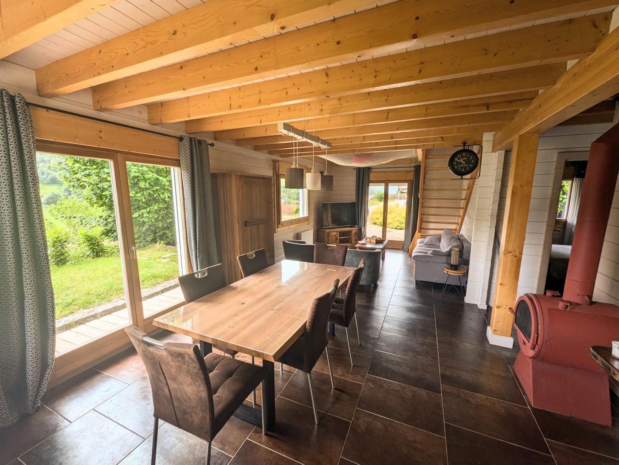 Chalet Sauna Jacuzzi 6 Personnes La Bresse Exterior photo
