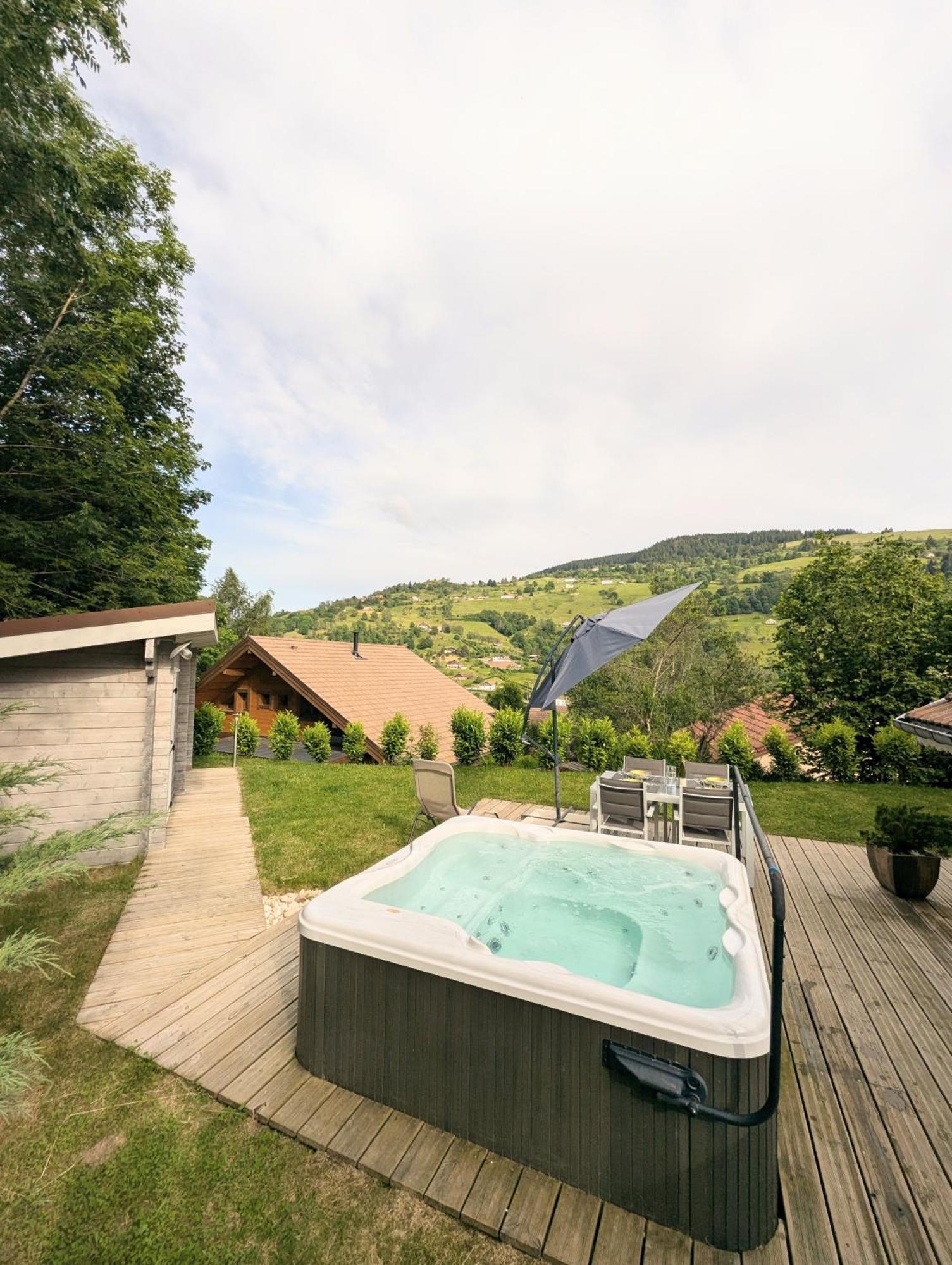 Chalet Sauna Jacuzzi 6 Personnes La Bresse Exterior photo